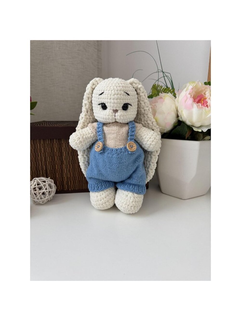 Handmade Crochet Bunny ,Plushie Amigurumi ,Stuffed Animal, Baby Gift